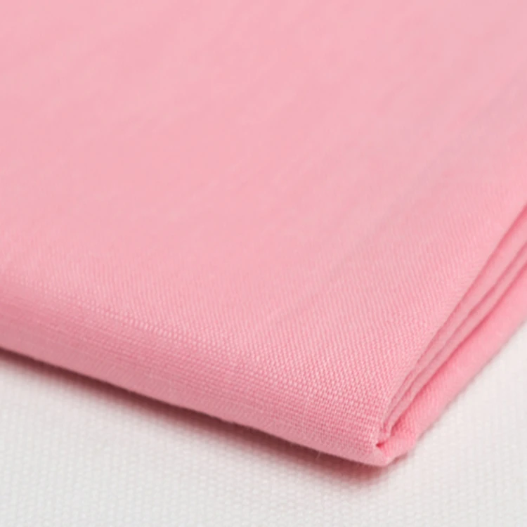 fabric blend cotton linen soft lightweight breathable fabrics 55%linen 45%cotton  for making men shirt women cloth roll 135gsm