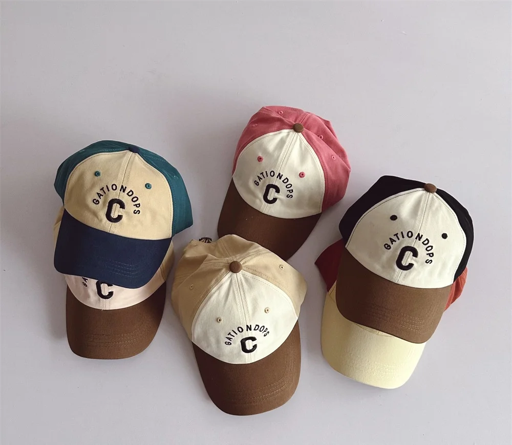 Custom cotton twill two tone snapback gorras hats structured 3d embroidered logo 5 panel sport baseball cap