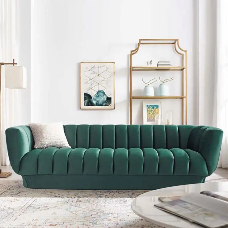 Living room sofa set furniture new design velvet sofa combination furniture