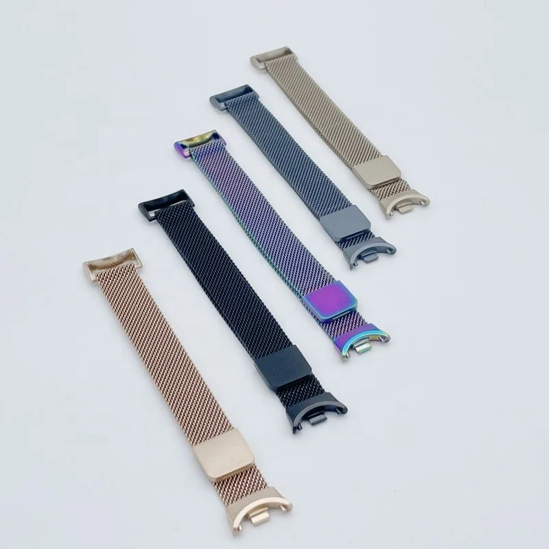 Milanese Magnetic loop for Xiaomi smart Band 8-NFC Strap Sport adjustable steel strap Replacement Mi Band 8 smart watch