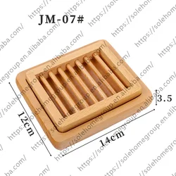 home bamboo wood soap box holder, double layer draining soap box hand craft bathtub shower dish accessories keeps soap dry