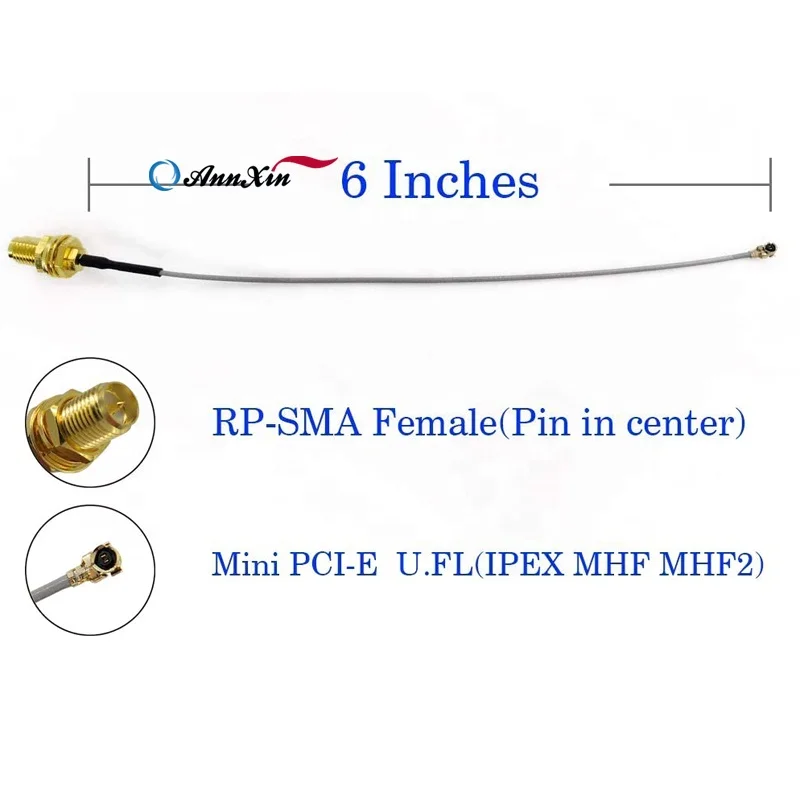  Соединитель для кабеля RP SMA Female к U.FL MHF RP-SMA IPX IPEX с RF1.13 Кабель в сборке Гнездовой разъем Женский RF1.13