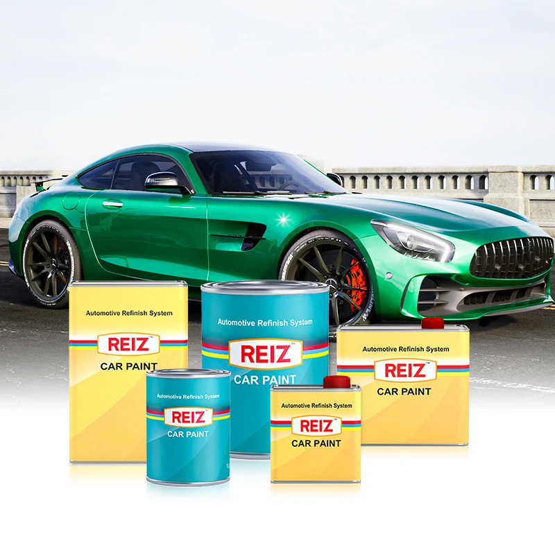 Reiz Car Paint  Olive Green Easy Sanding Pu Polyurethane Car Spray Paint For Auto Refinish Repairs