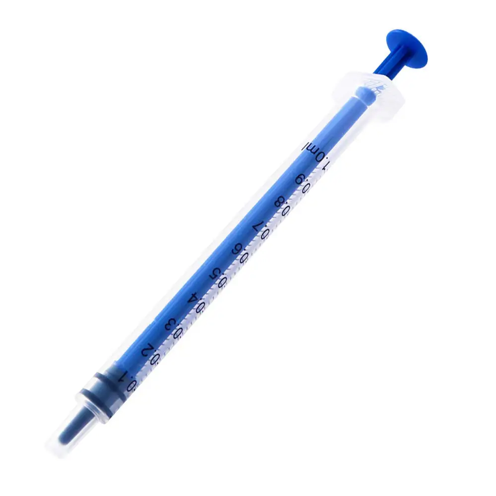 Industrial Wholesale Direct Dispenser Syringe 1ML Blue Dispensing Syringe for Pet and Veterinary Feeding