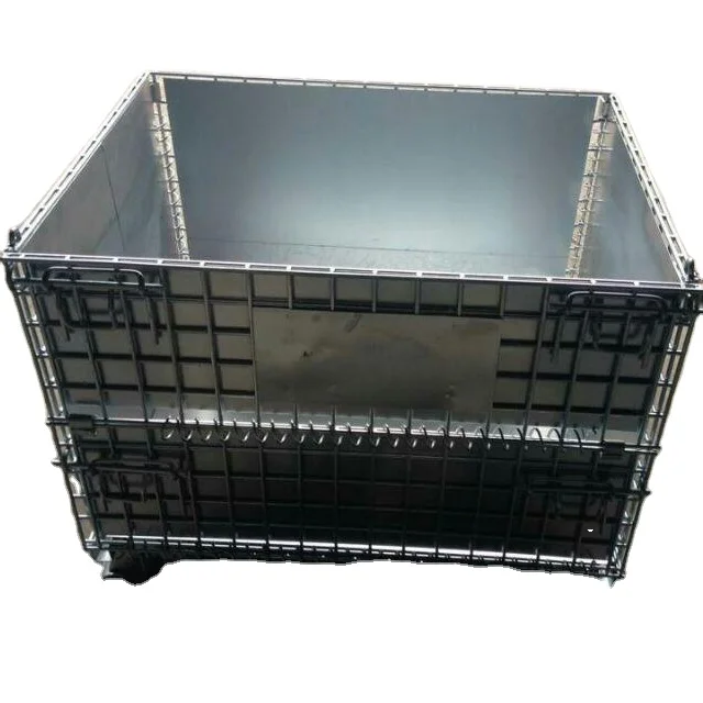 warehouse storage galvanized stackable folded pallet stillage