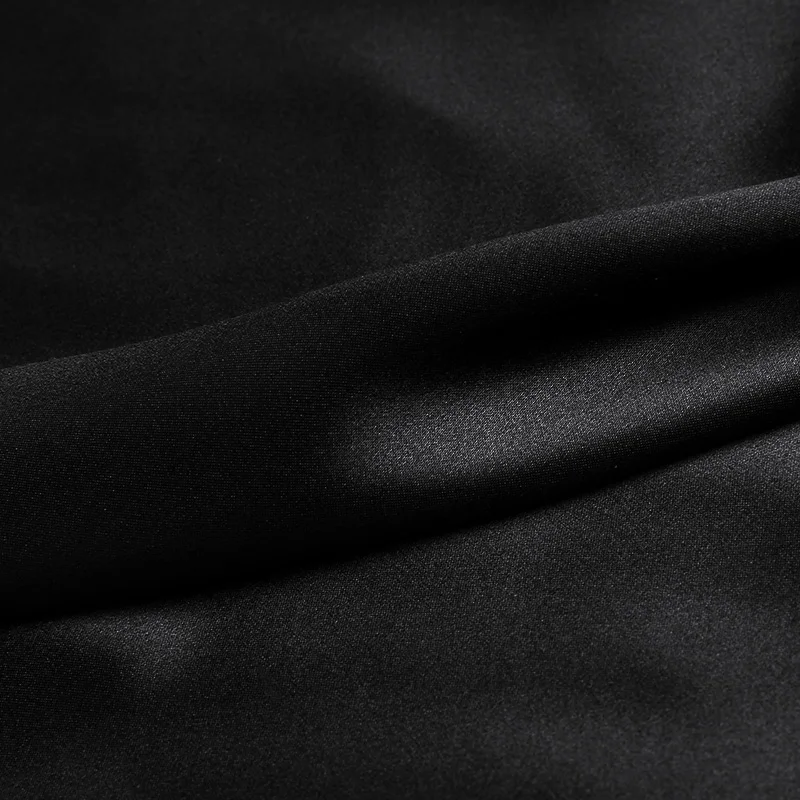 Spandex silk favric 16mm silk stretch satin fabric 140cm width black color