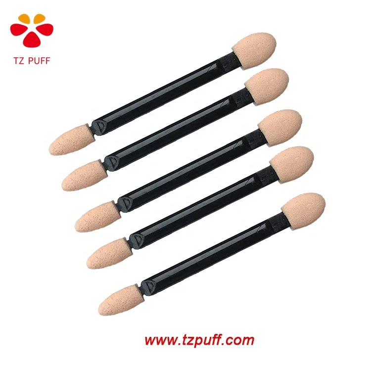 
Factory Direct Wholesale Cheap Dual-ends Disposable Sponge Eyeshadow Applicator with Foam Tip 