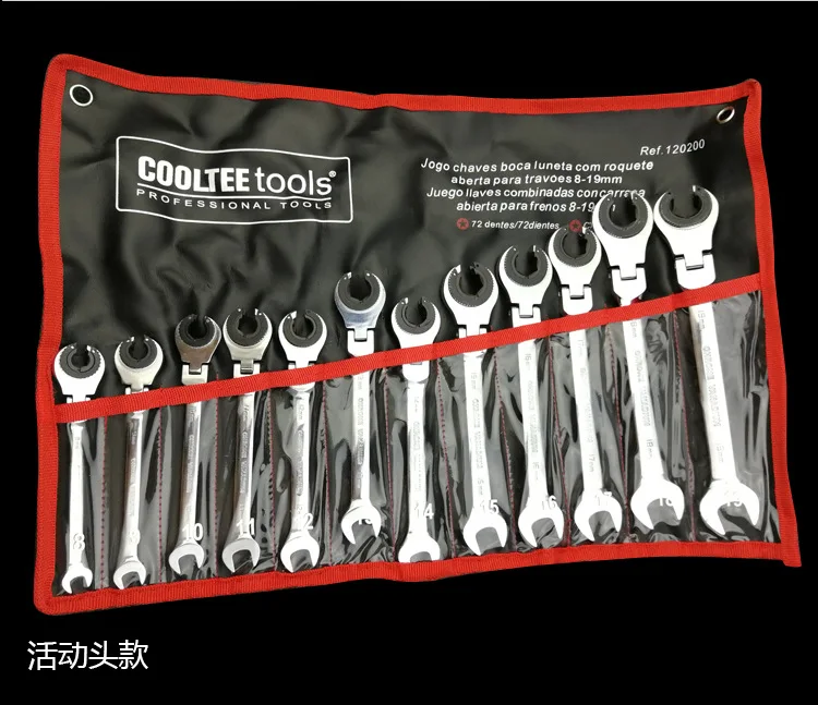 New Rotary Open Tubing Ratchet Plum Universal Bracket Quick Ratchet Open Combination Wrench