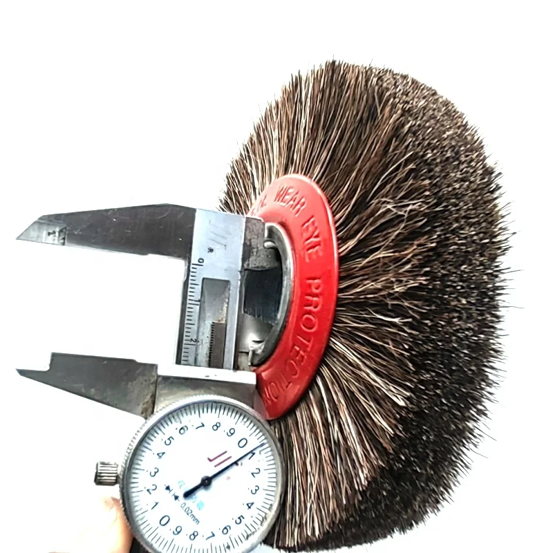 More Flexible 5 Inch Horse Hair Wheel Brush for Polishing