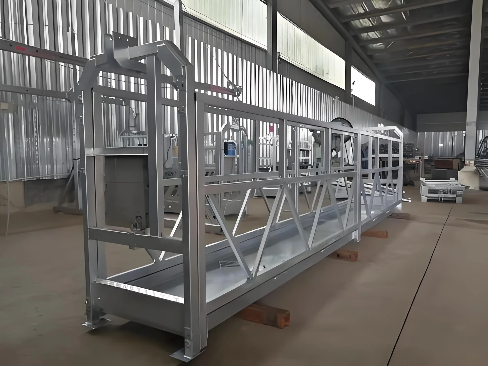 Suspended Work Platform Construction Platform Zlp630 6m Hanging Scaffolding Painted Construction Electric Lifting Cradle