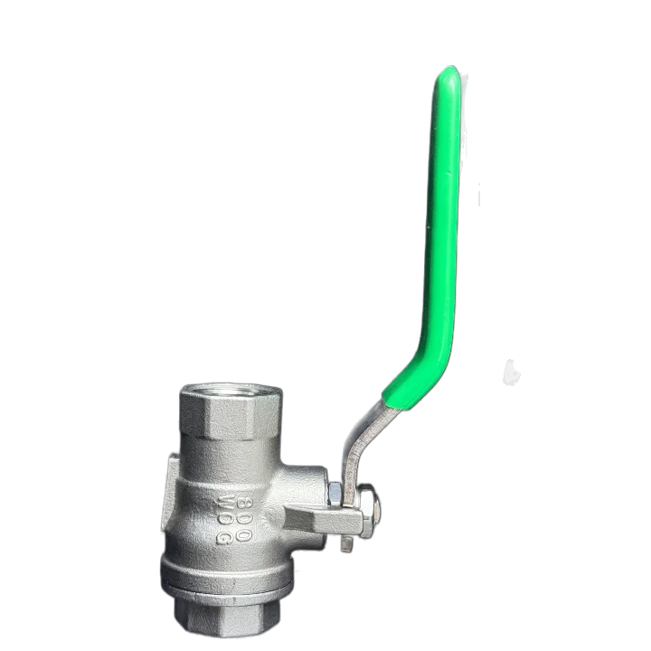 DKV Stainless Steel 304 2pc Ball Valve Threaded Ends 2pc Stainless Steel 304 Two Piece Full Bore BSP NPT Ball Valve 800WOG