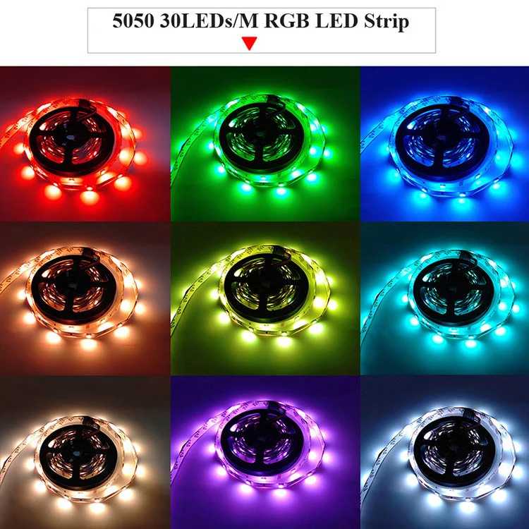 10 цифровой прибор для измерения уровня в погоне за цветная (Rgb) светодиодная лента пульт дистанционного управления Rgb свет Цифровой 60 светодиодов/m 24v Rgbw Светодиодная