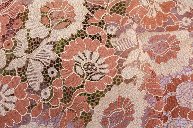 Shaoxing China 70%cotton 30%nylon flower embroidery white lace fabric for dress wedding clothing