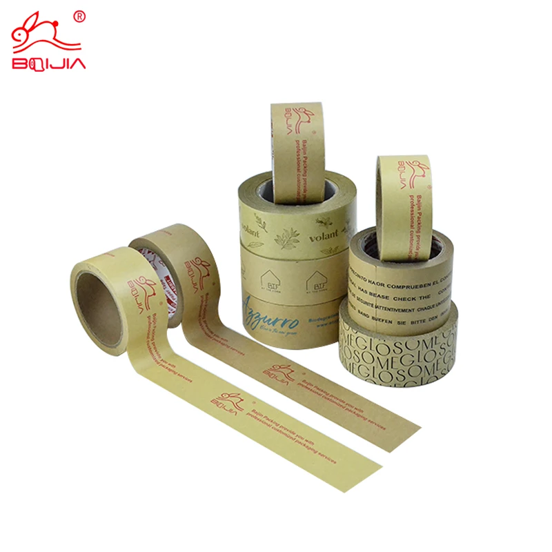 Custom printed kraft paper tape adhesive gummed tape