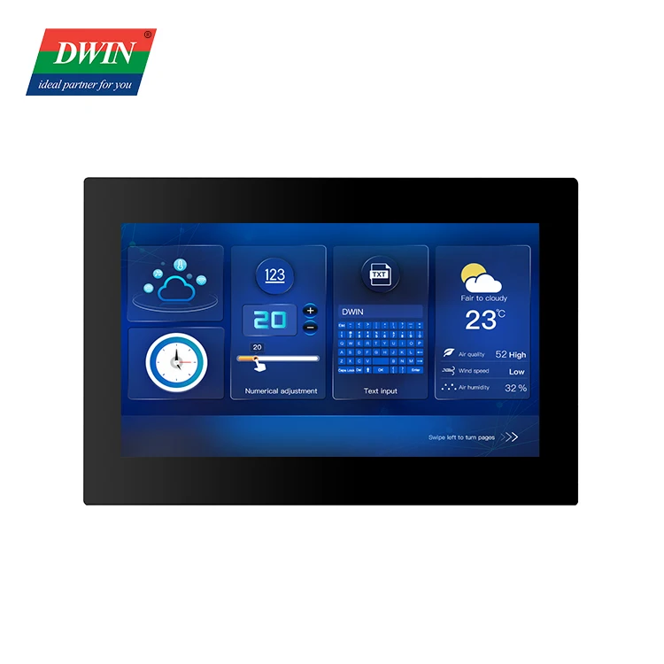 DWIN Display 10.1 Inch HMI TFT Intelligent Touch Screen Module1024*600  touch screen with shell DMG10600C101_15WTR