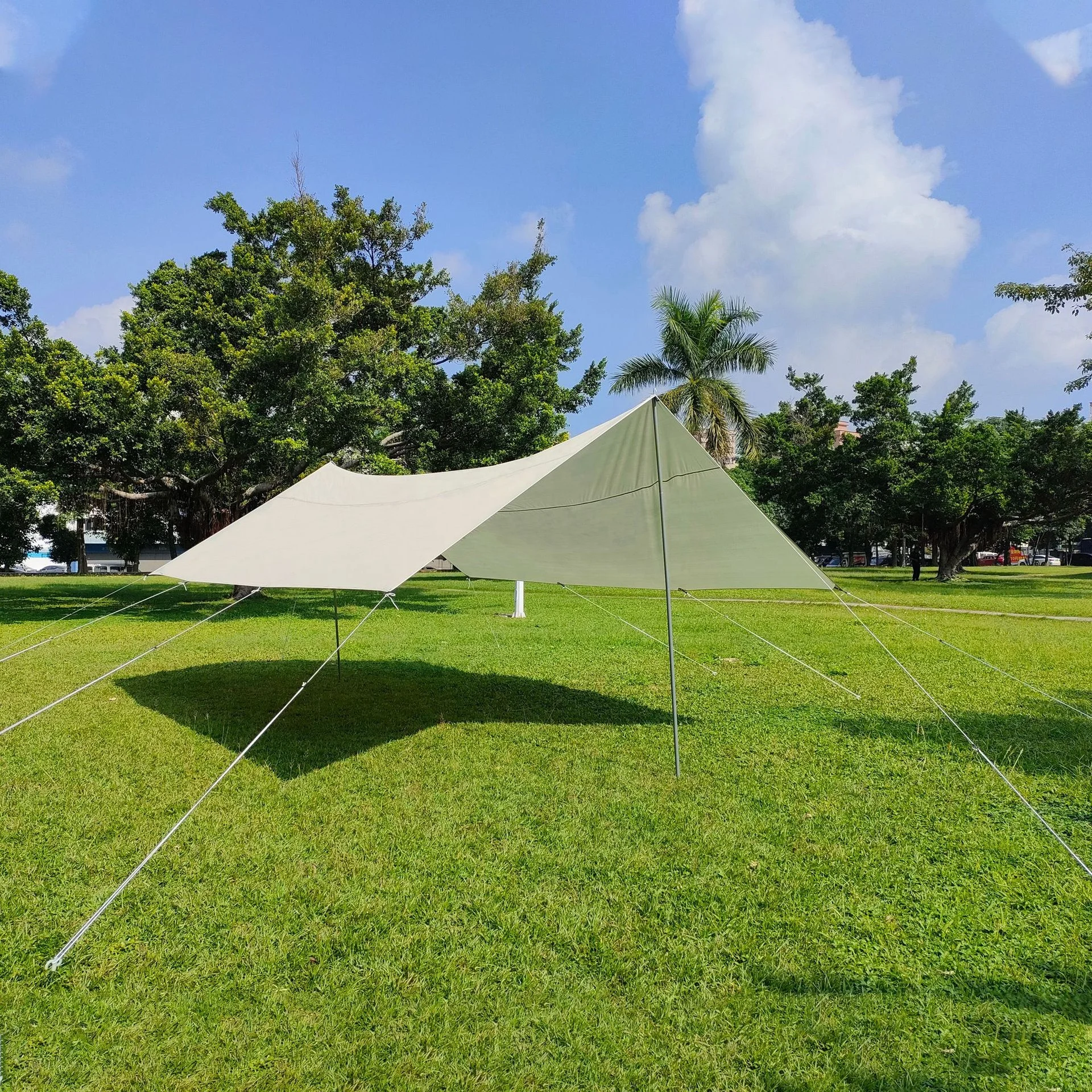 Awning Tarp Tent Awning Oxford Sunscreen Barbecue Waterproof Trap tent Outdoor Canvas Camping Tent For Sale