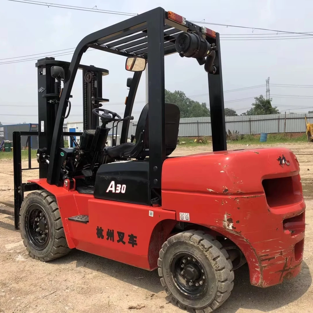 Hangzhou hot sale A30 3Ton small Hangcha forklift Diesel Engine Excellent condition for sale