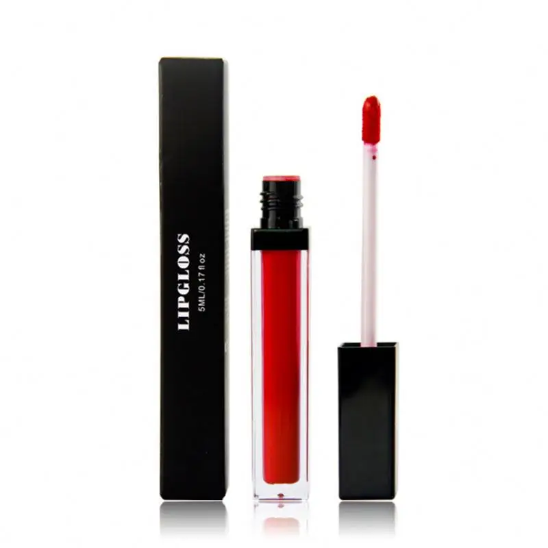 Wholesale 27 Colors Matte Glitter Lipgloss Custom Logo Cosmetics Makeup Private Label
