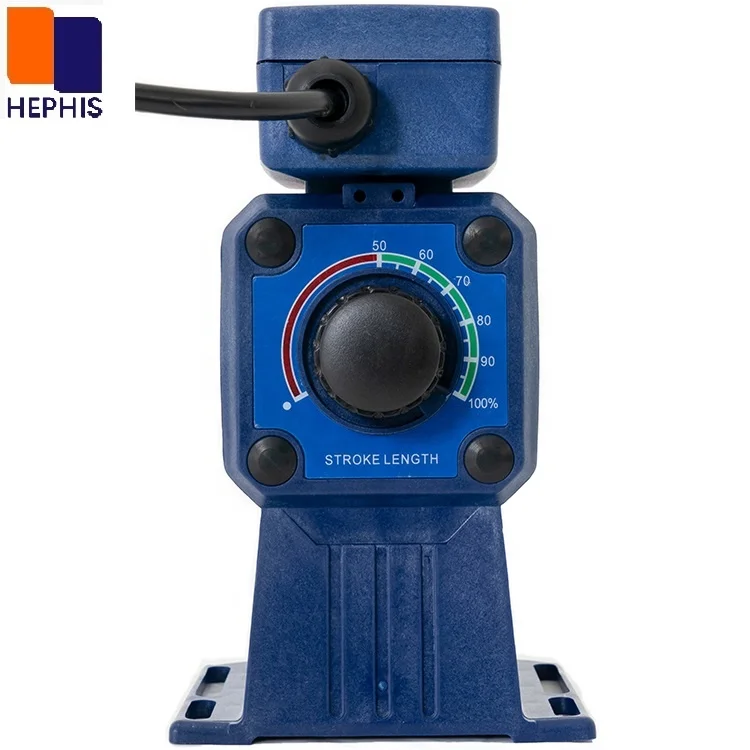 HEPHIS 2.28-24L/hr@10-2Bar AC100-240V Solenoid Electromagnetic Diaphragms Swimming Pool Dosing Pump Metering Pump