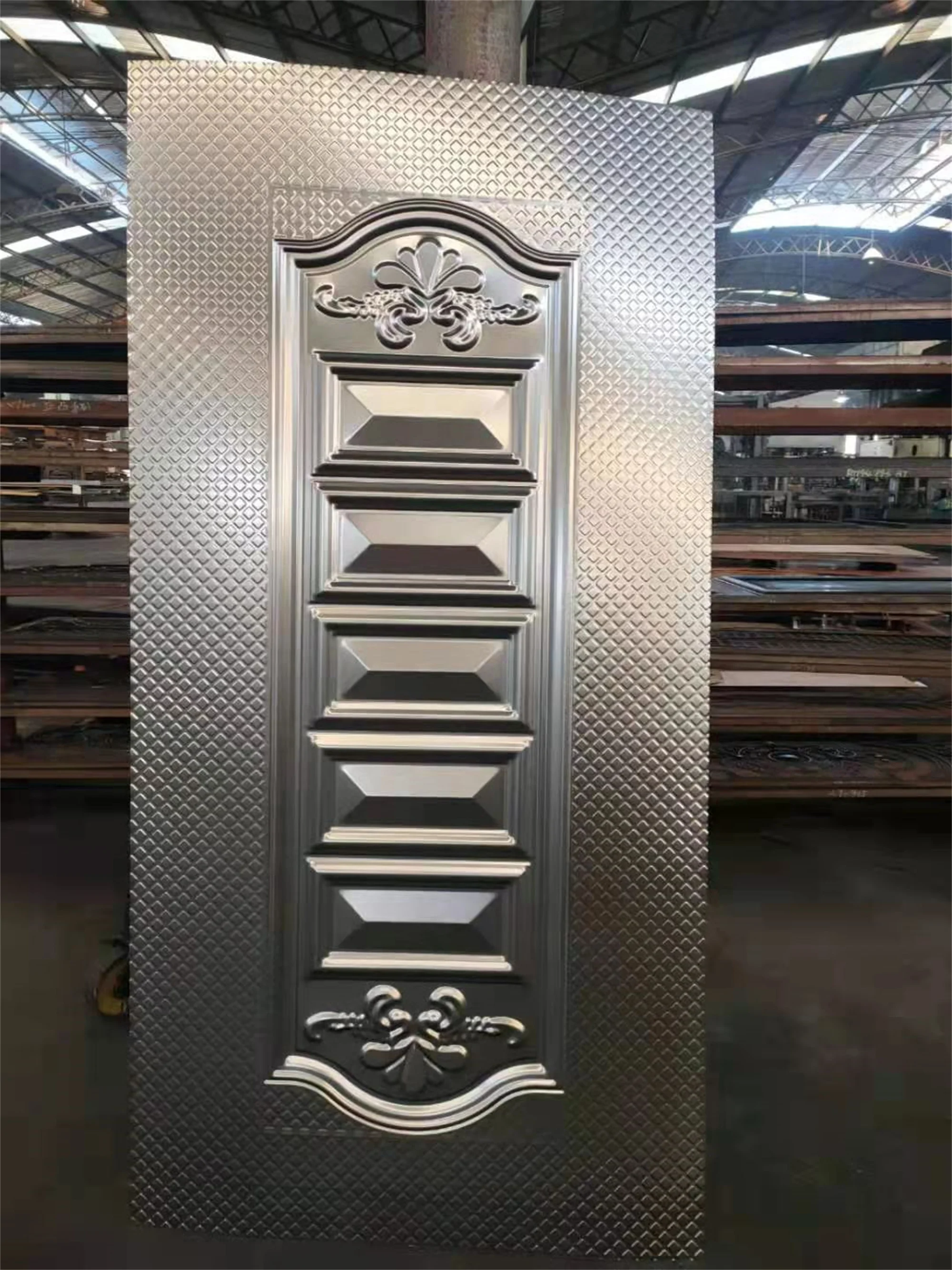 Factory Direct Wholesale Sheet Metal Doors for house,Panel Door Iron Sheet Emboss Door interior doors,steel front doors