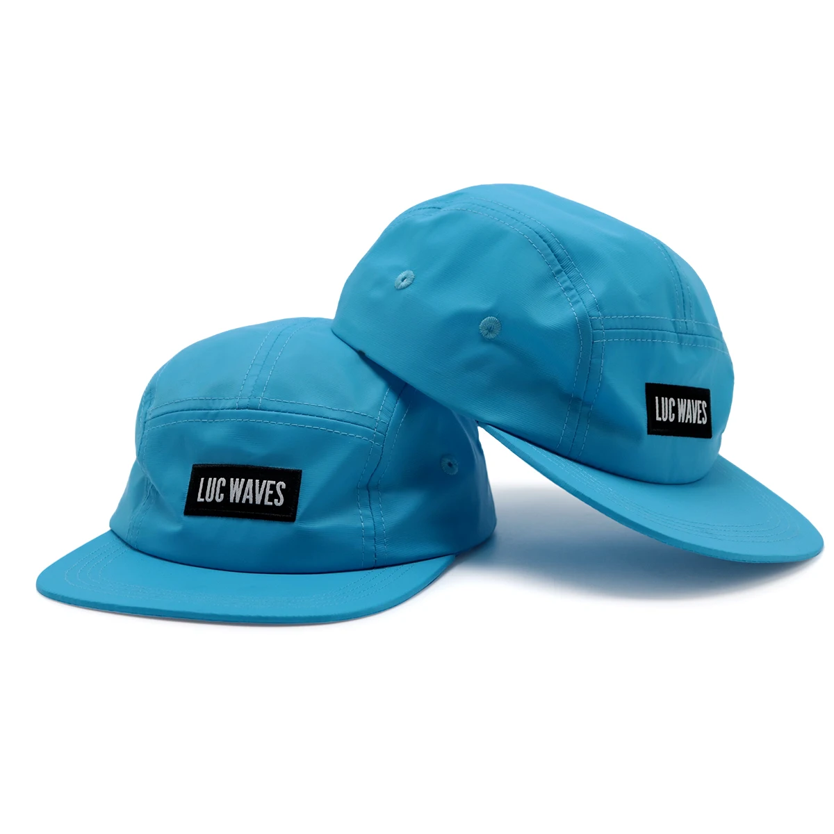 Running Unstructured Custom Camp Hat 5 Panel Cap Nylon