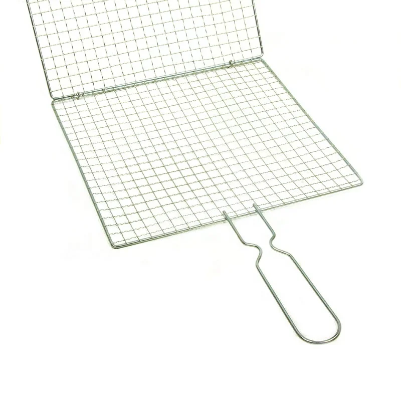 Galvanized grill wire mesh portable charcoal korea barbecue grill wire mesh net one time use disposable galvanized grill