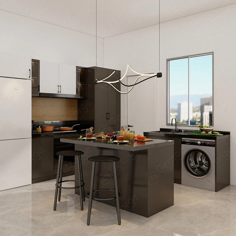 kitchen furniture solid wood kitchen cabinetry sets MDF PVC melamine particle board shaker custom modern design kitchen cabinets