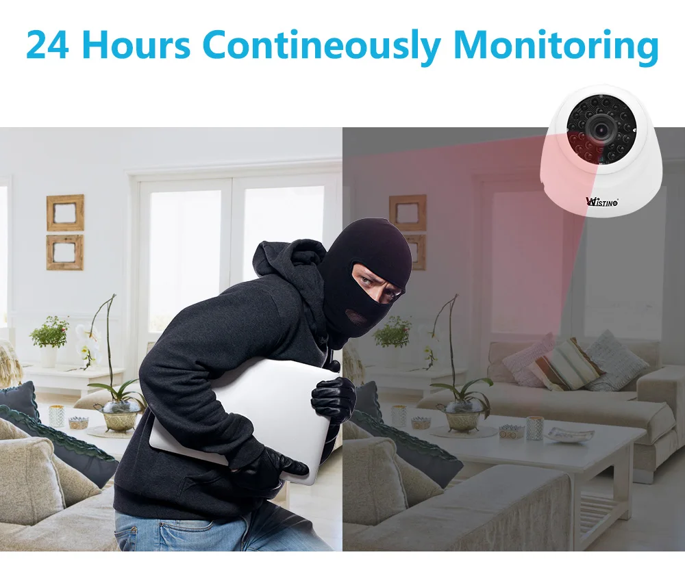 Wistino AHD Video Camera 1080P Analog Security CCTV 2MP Bullet Camera Outdoor Surveillance Camera