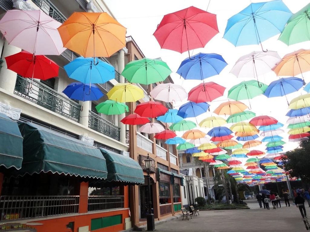 OVIDA factory wholesale colorful umbrellas art painting street decorative umbrellas for hanging decorative umbrellas