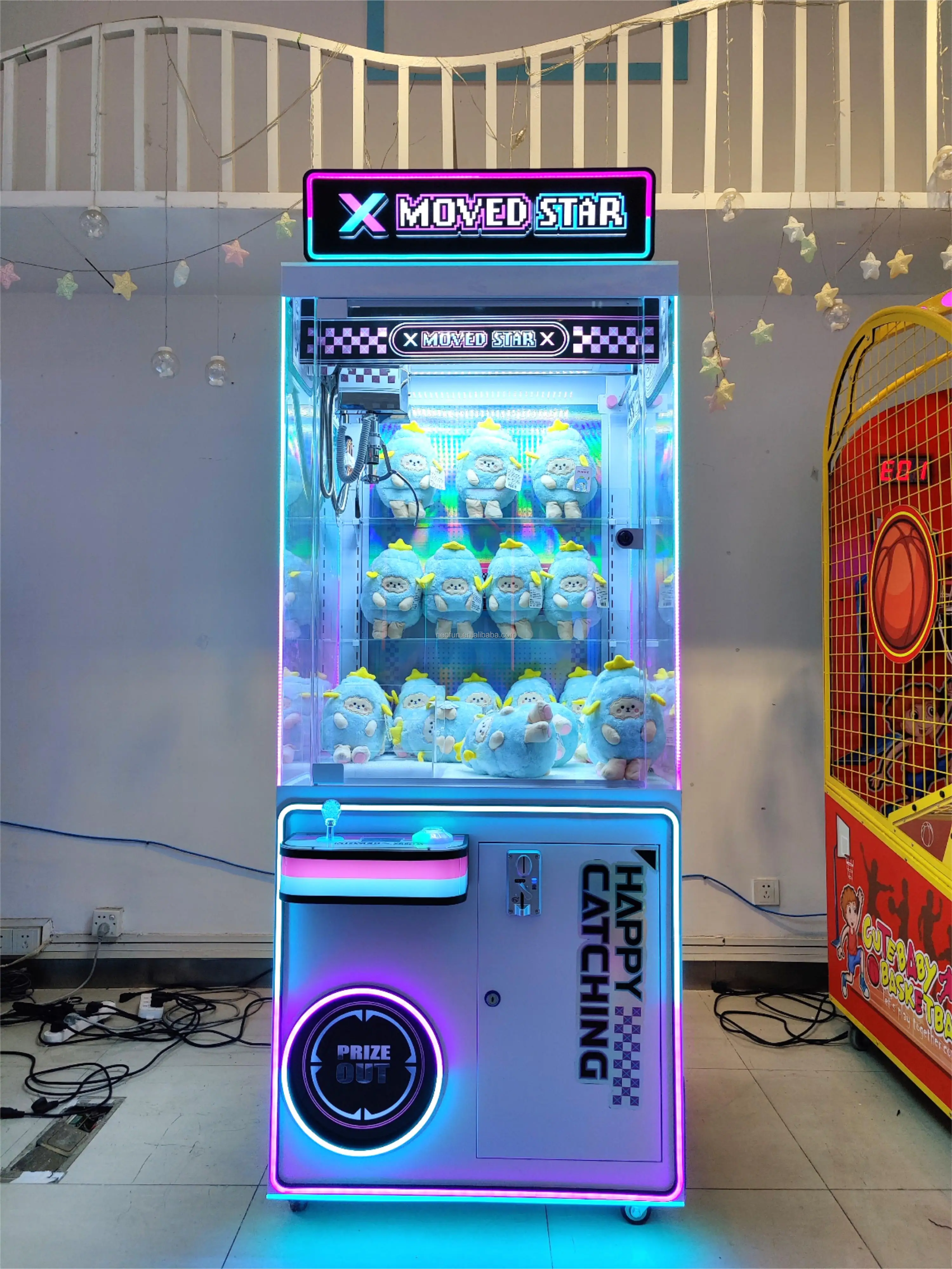 Neofuns coin operated high quality claw crane machine