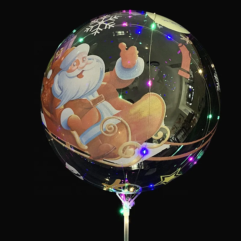 LED Bobo Balloon for Christmas Wedding Party Decoration
