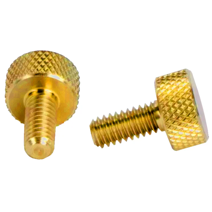 
Customized plastic stainless steel grub thermoplastic knurled thumb screws 