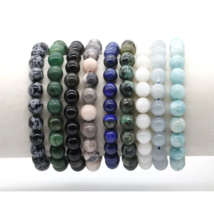 Gemstone Jewelry 8mm Stone Bracelet Healing Crystal Jewelry Yellow Citrine Natural Stone Beads Stretchy Bracelet for Women