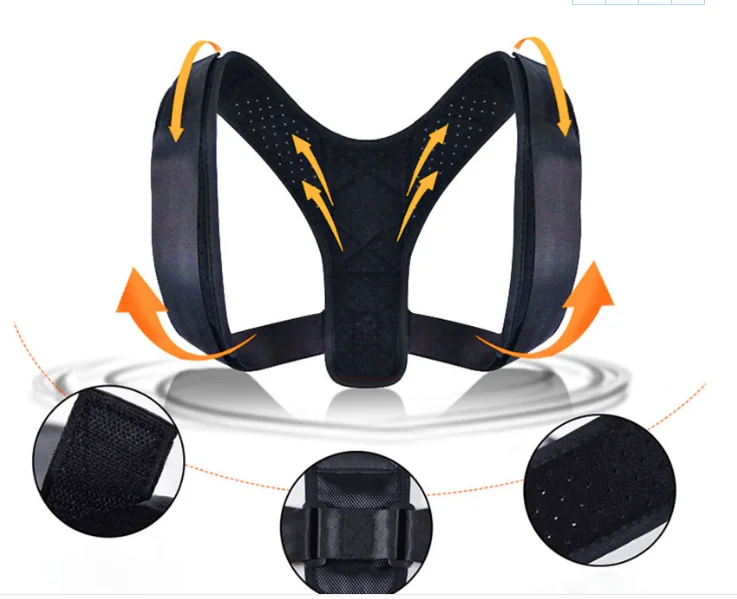 Neoprene Adjustable Back Posture Corrector Clavicle device Shoulder Brace Pain Relief