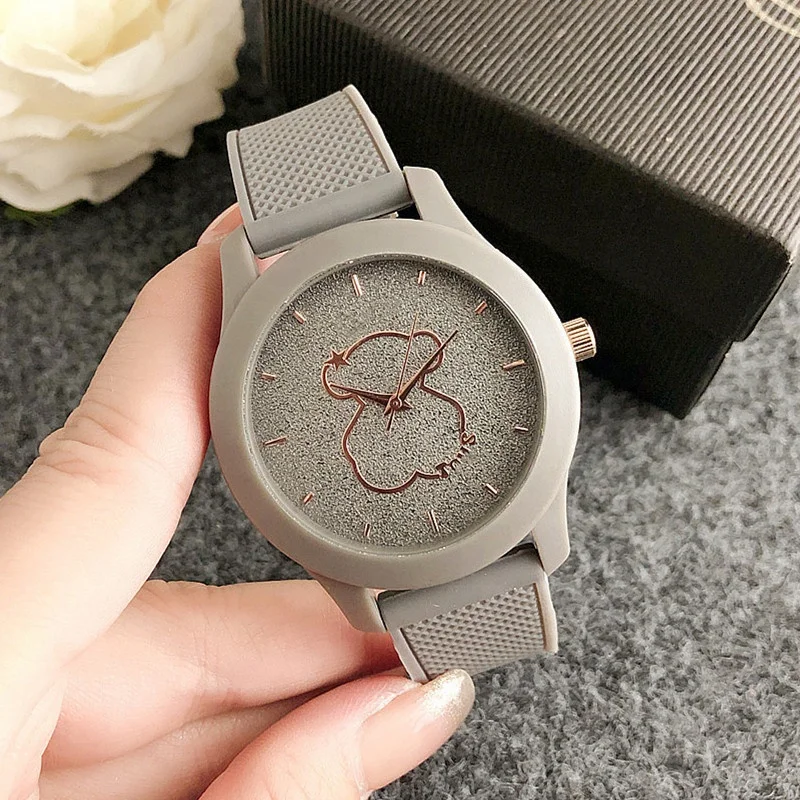 Wholesale Simple Brand 10 Color Wrist Watch Silicone Band Strap Quartz Watches for Women Girls Reloj de mujer