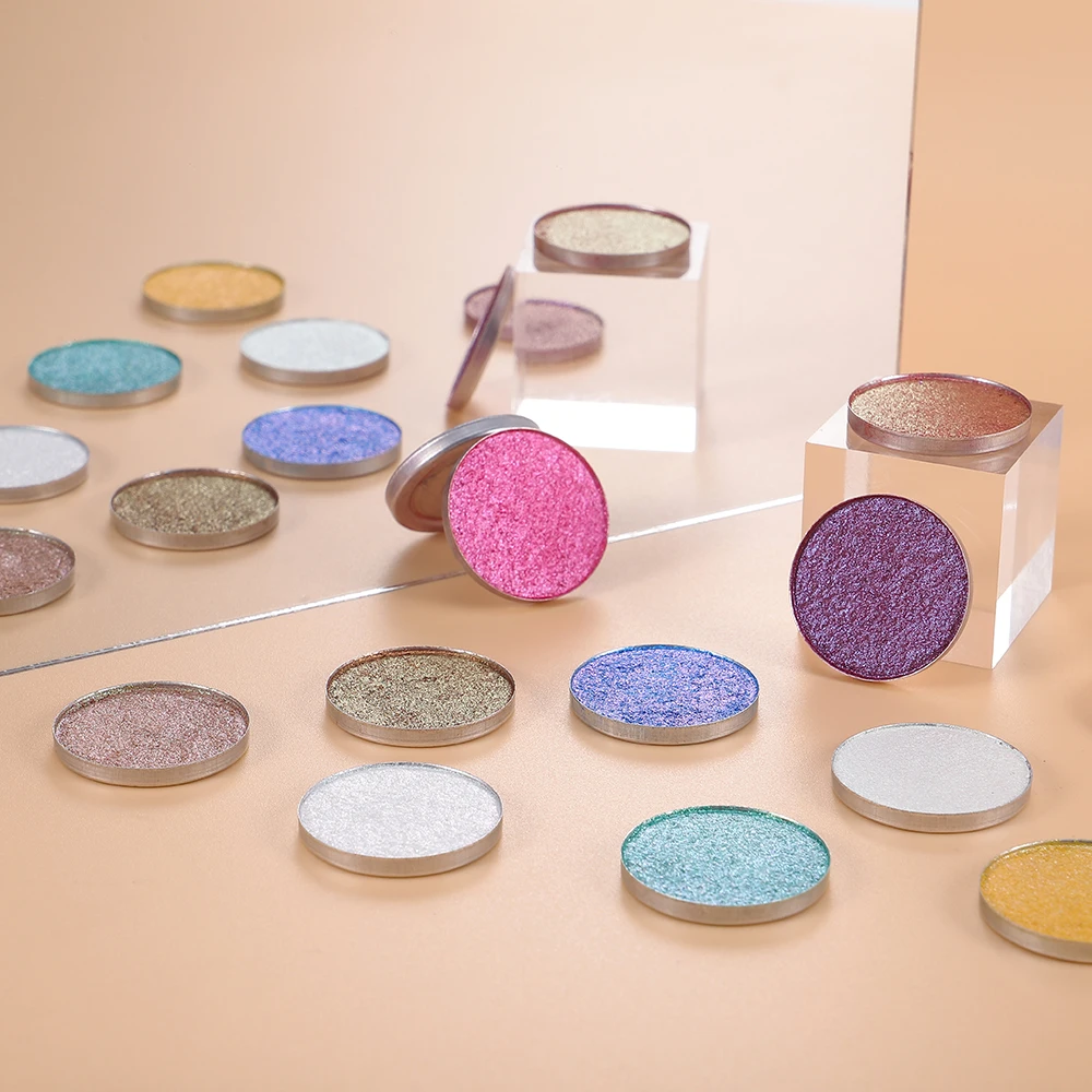 Private Label DIY Vegan Eyeshadow Chameleon Metallic Luminous Finish Single Eyeshado chrome eye shadow
