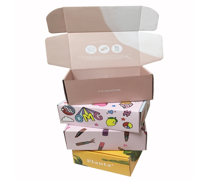 Custom Corrugated Cardboard Fitness Box Snack Box for Healthy Protein Bars, Cookie, Snacks Care Package