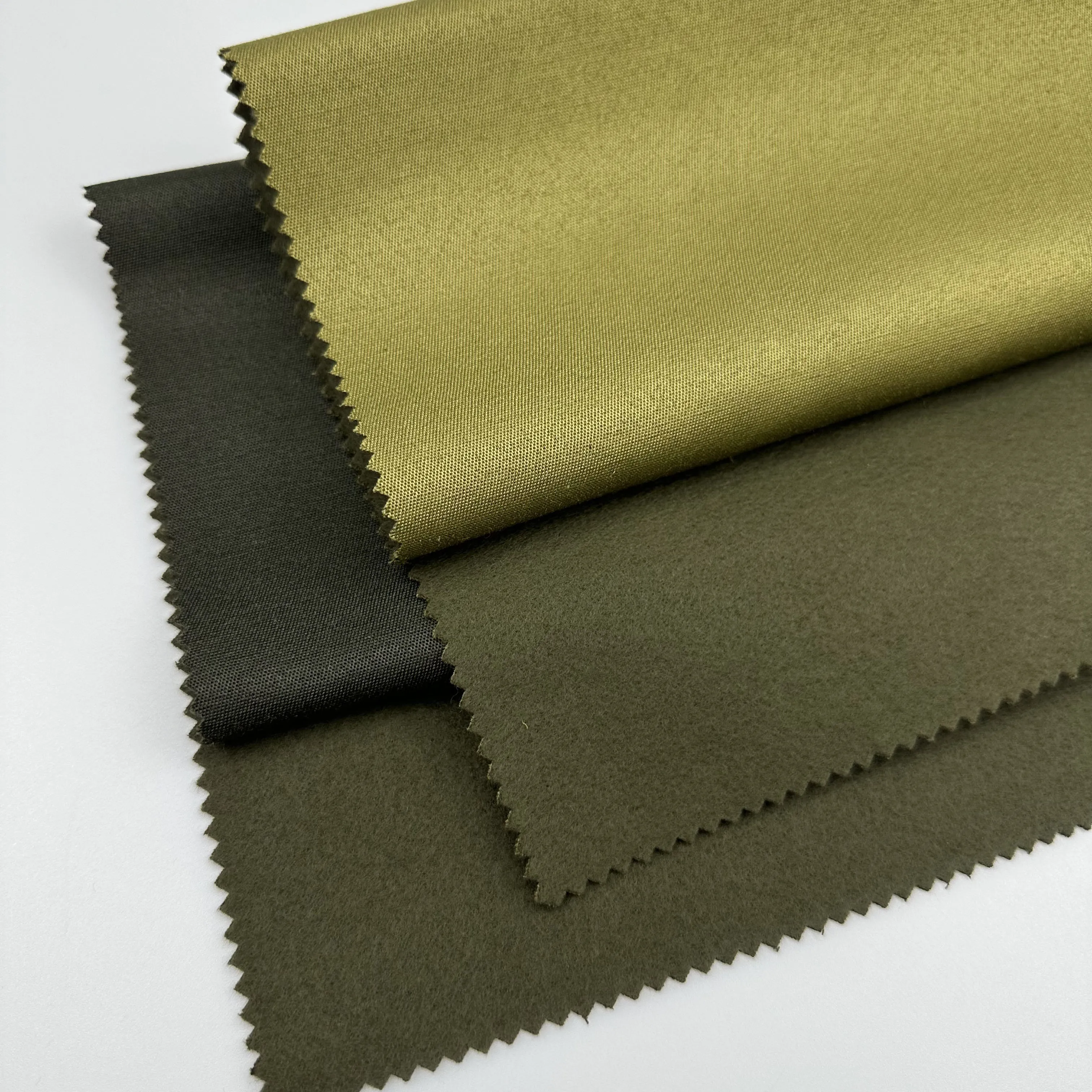 Custom tc 80/20 polyester/cotton twill solid polar fleece bonded printed soft uniform compound fabric for garment