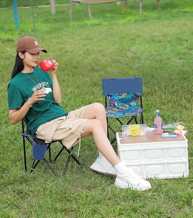 Outdoor folding chair portable picnic field camping fishing sketching stool large size camping chair for children&adults