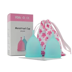 Hot sale cheap price eco-friendly menstruation cup 100% silicone women reusable close fit menstrual cup