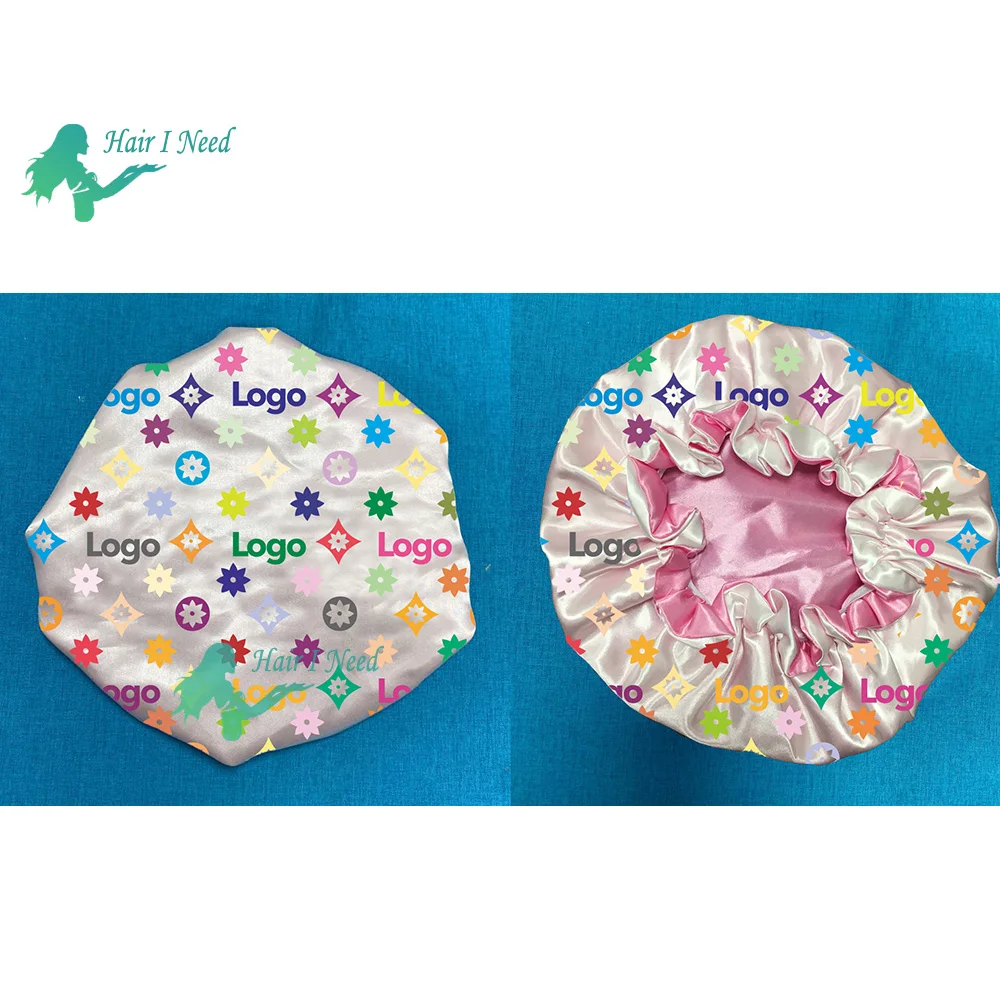 fast shipping women custom satin designer bonnet vendor with logo luxury