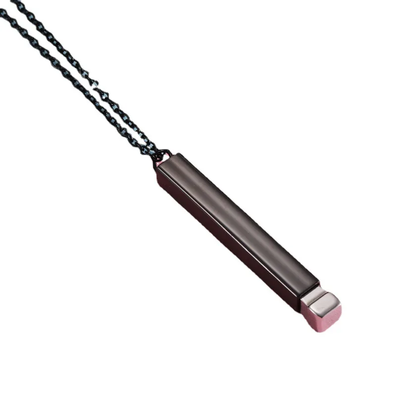 Hot Selling 45cm Polished Customizable Titanium Steel Nesting Doll Necklace Hidden Pendants Jewelry