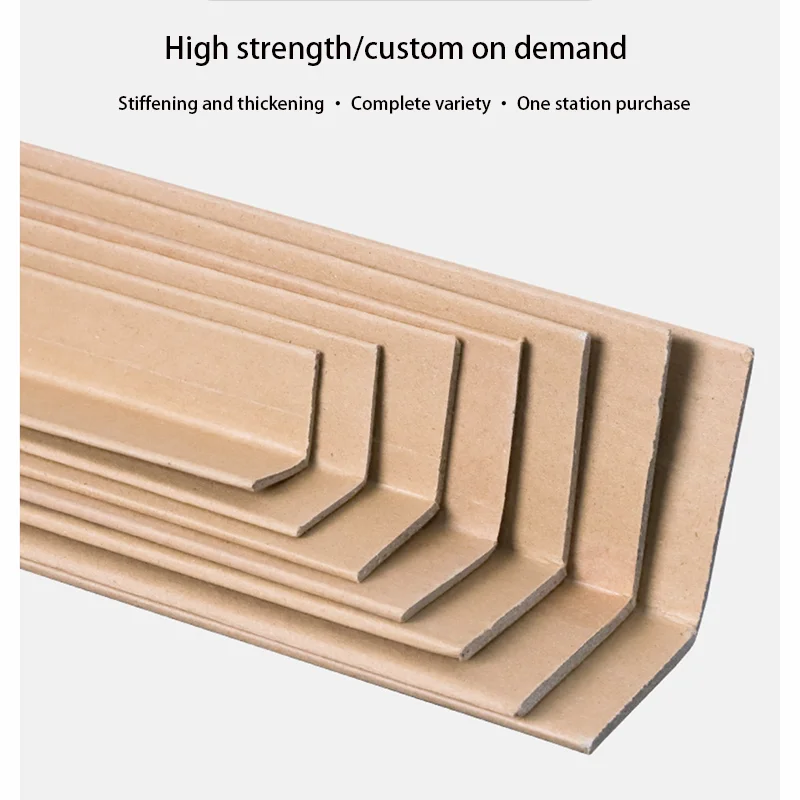 Угловые края из коричневого гофрированного картона, крафт-бумага, Защита краев поддона, крафт-бумага, протектор краев для картонных коробок, Угловой протектор для поддонов