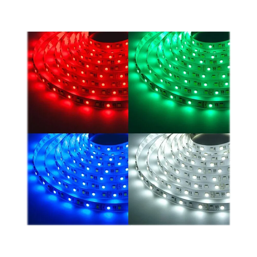 Hot selling 12V/24V SMD 5050 60 leds per meter RGB Flexible LED Strip Light with 3 years warranty