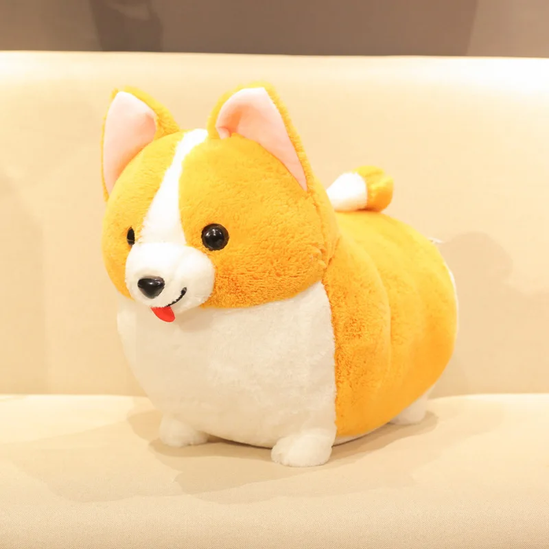 Cute Fancy Pet Corgi Toy Plush Peach Heart Ass Welsh Corgi Pembroke Dog Animal Pillow Stuffed Doll Toys