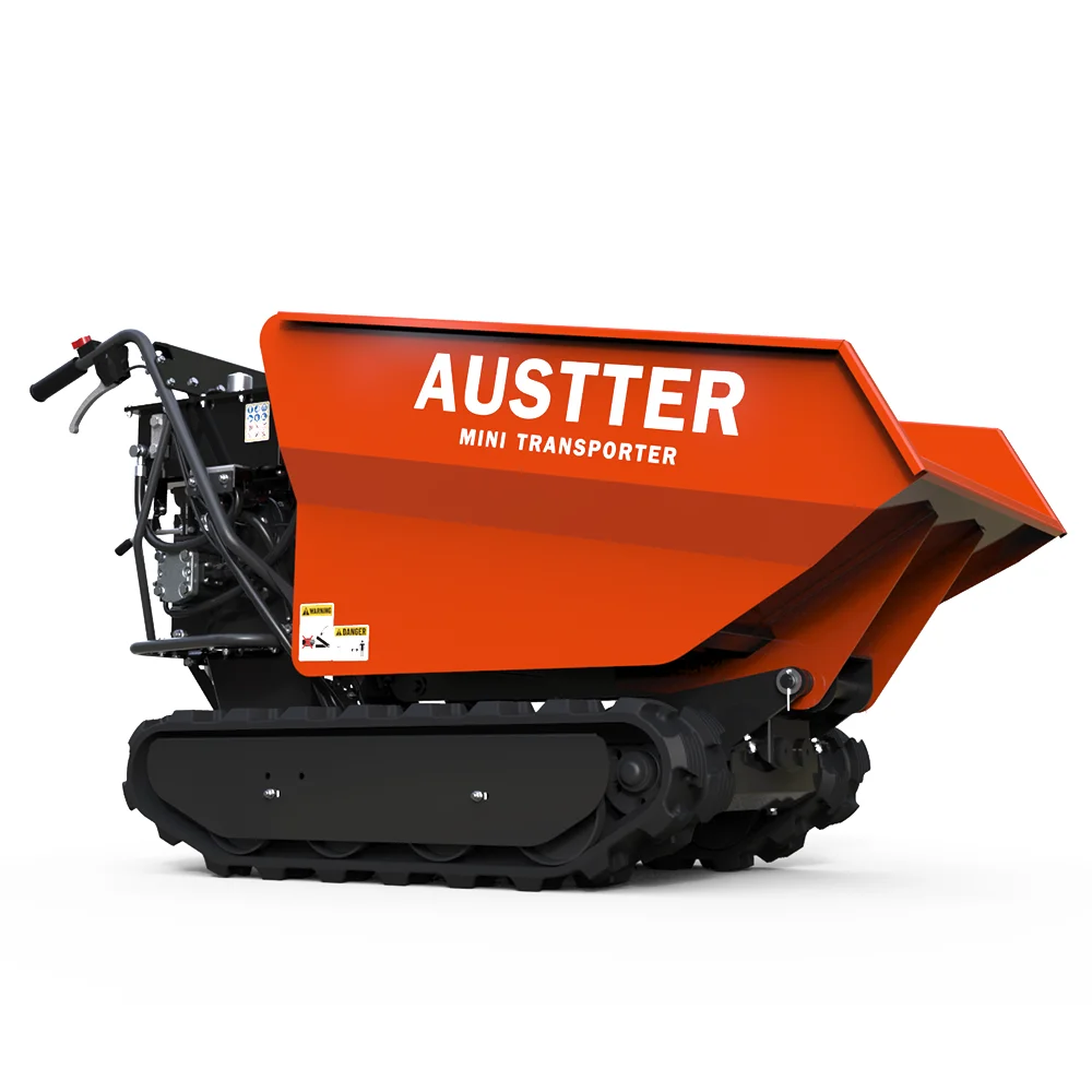 
TUV Rheinland CE(MD/EMC/NOISE) Approved 500kg Loading Capacity Gasoline Engine Powered All-Terrain Utility Mini Track Dumper 