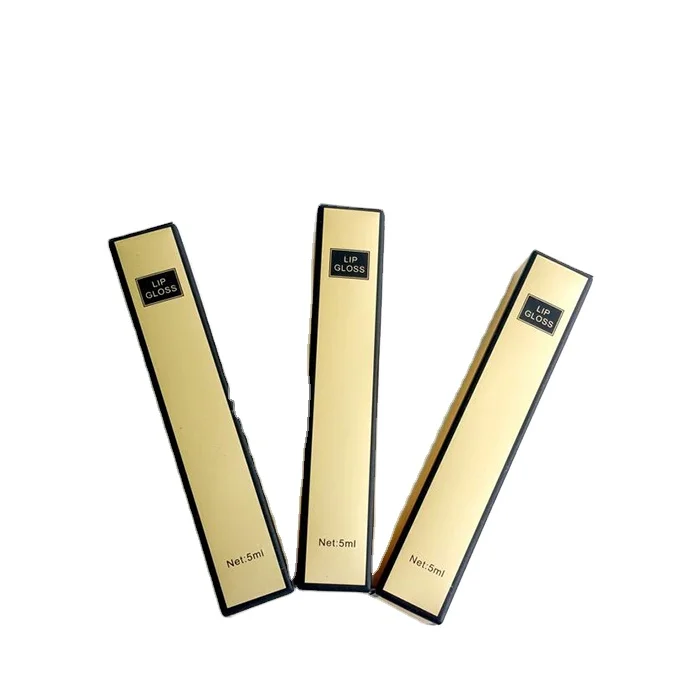 Custom cosmetics biodegradable cardboard lipstick paper lipstick folding packaging box
