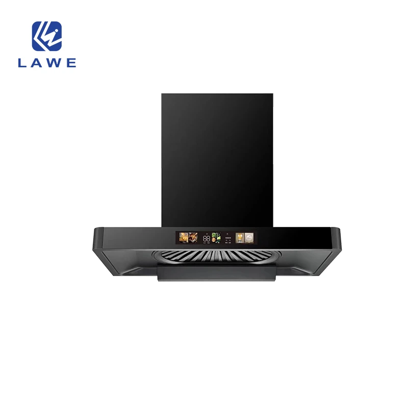 OEM service European Style Stylish appearance Sense Control  auto clean Range Hoods T Shape Cooker Hood