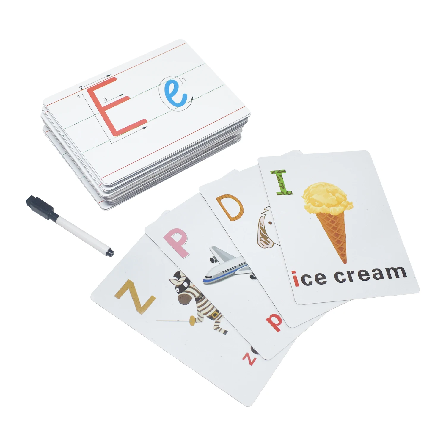 High quality kids learning cards educational early learning magnetic cards with custom printing
