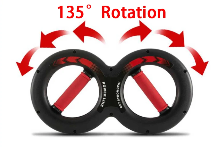 Arm strength training device figure 8 shape arm trainers spring power twister exercise the